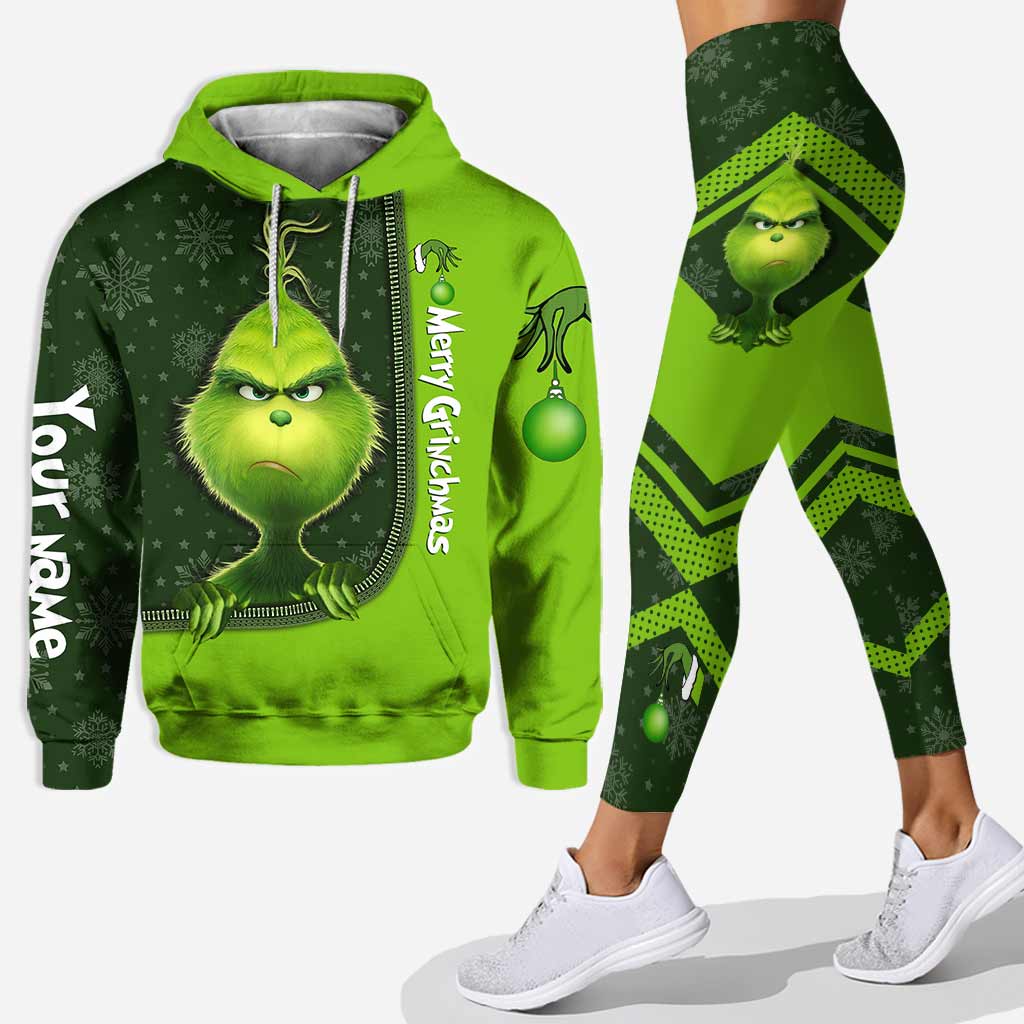 Merry Xmas - Personalized Stole Christmas Hoodie and Leggings