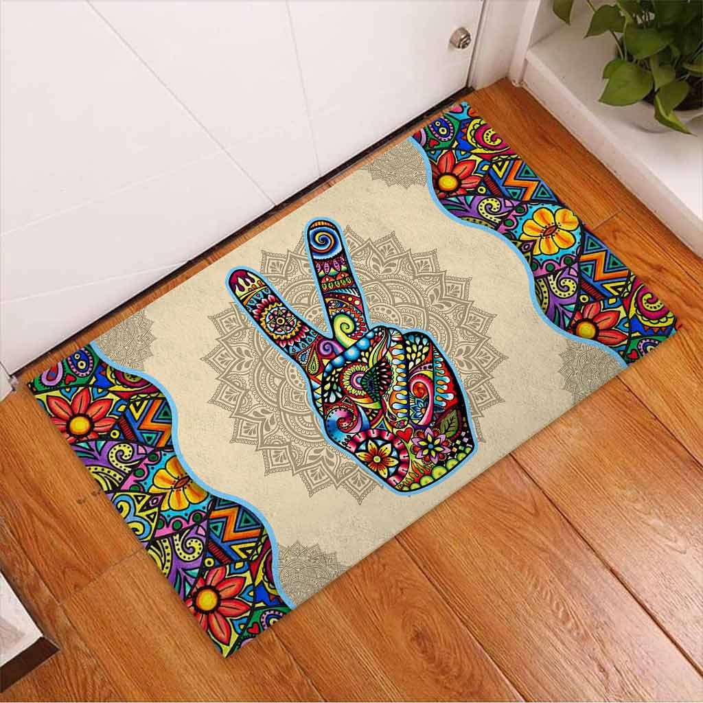 Peace - Hippie Doormat