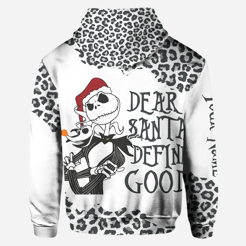 Dear Santa Define Good - Personalized Christmas Nightmare Hoodie and Leggings