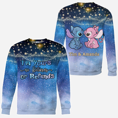 I'm Yours Galaxy Ohana - Personalized Couple Ohana All Over T-shirt and Hoodie