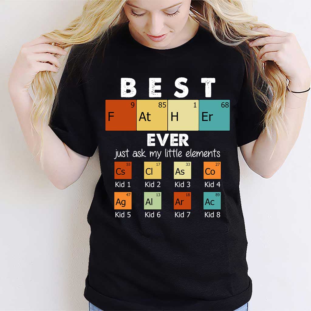 Best Father Ever - Science Personalized T-shirt and Hoodie