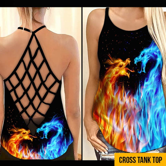 Cold Flame - Dragon Cross Tank Top