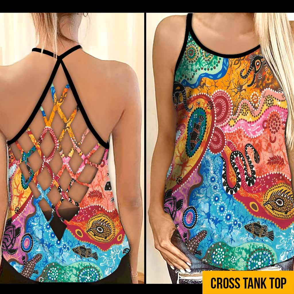 Aboriginal Australian Cross Tank Top