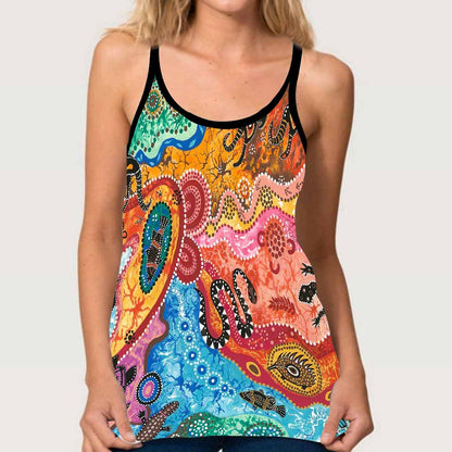 Aboriginal Australian Cross Tank Top