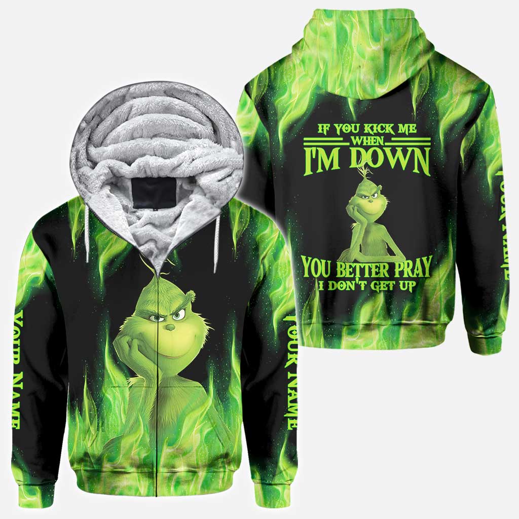 If You Kick Me - Personalized Stole Christmas All Over T-shirt and Hoodie