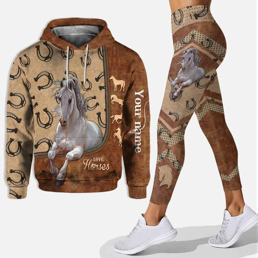 Love Horses - Personalized Hoodie and Leggings