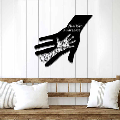 Never Give Up - Autism Awareness Cut Metal Signs