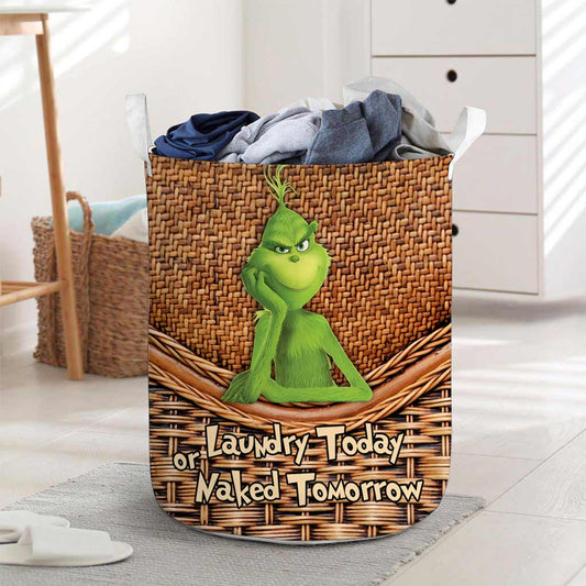 Laundry Today - Stole Christmas Laundry Basket With 3D Pattern Print