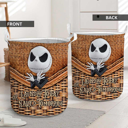 Laundry Today - Nightmare Laundry Basket With 3D Pattern Print