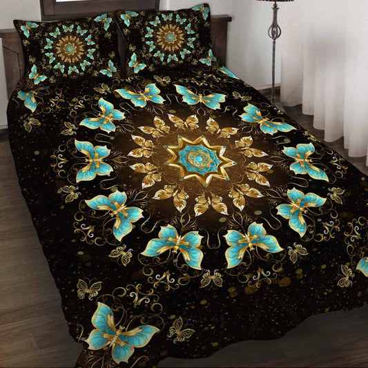 Love Butterfly Quilt Bed Set