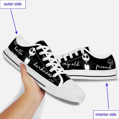 Hello Darkness Nightmare - Personalized Low Top Shoes