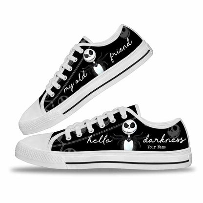 Hello Darkness Nightmare - Personalized Low Top Shoes