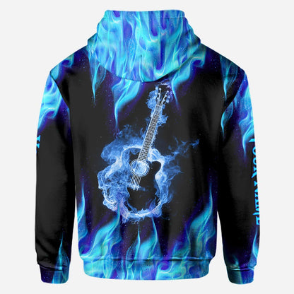 Love Music - Personalized Guitar All Over T-shirt and Hoodie