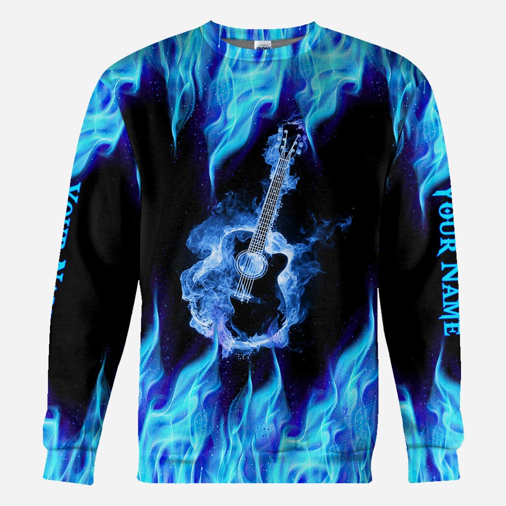 Love Music - Personalized Guitar All Over T-shirt and Hoodie