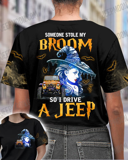 Someone Stole My Broom Car All Over Shirt 0823