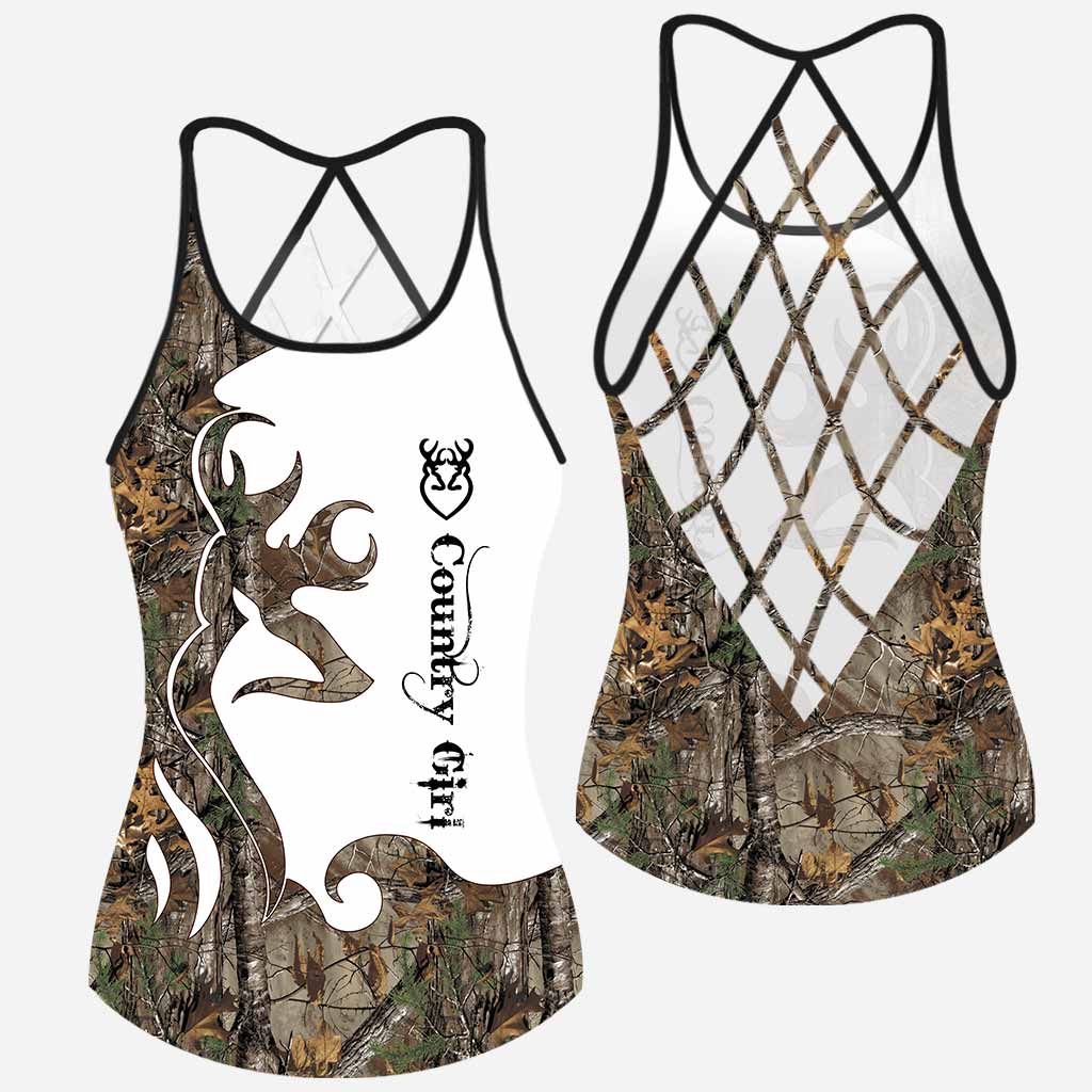 Country Girl  - Hunting Cross Tank Top