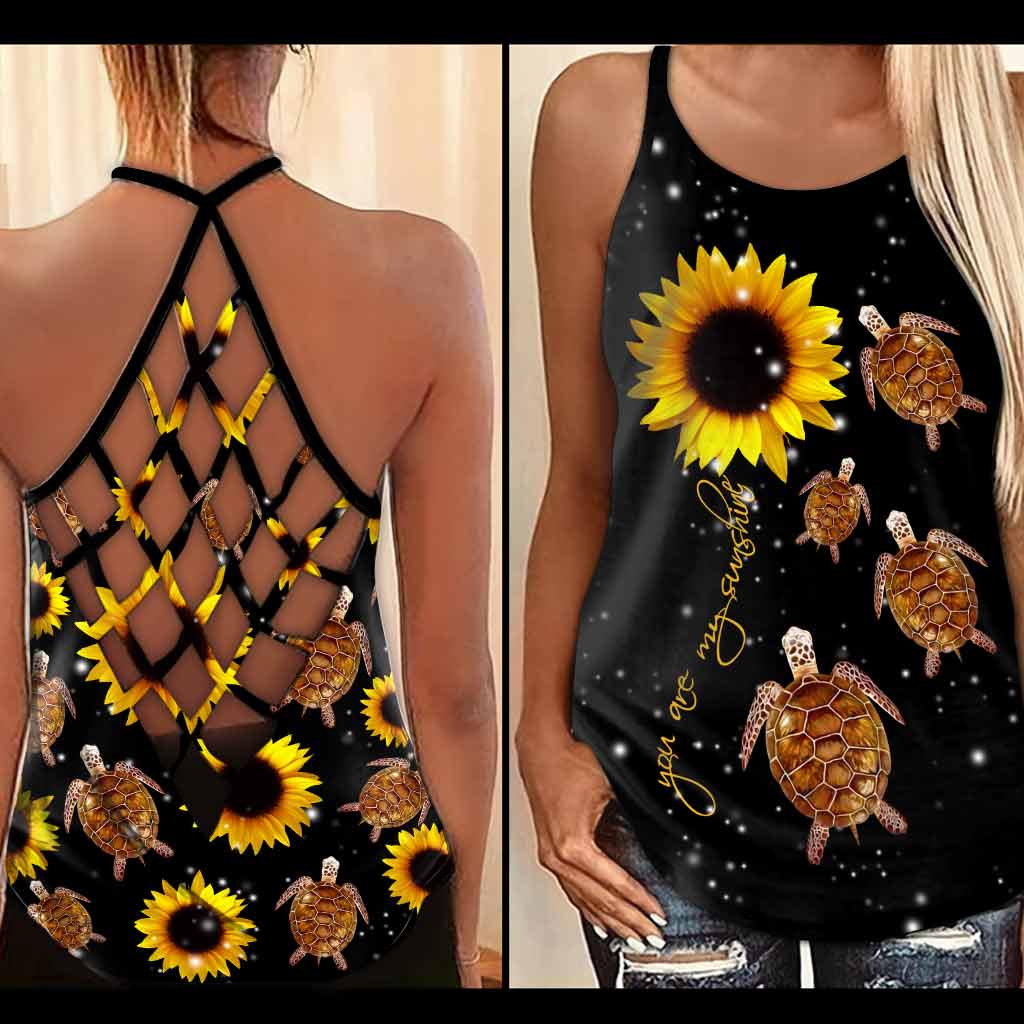 You Are My Sunshine  - Turtle Cross Tank Top