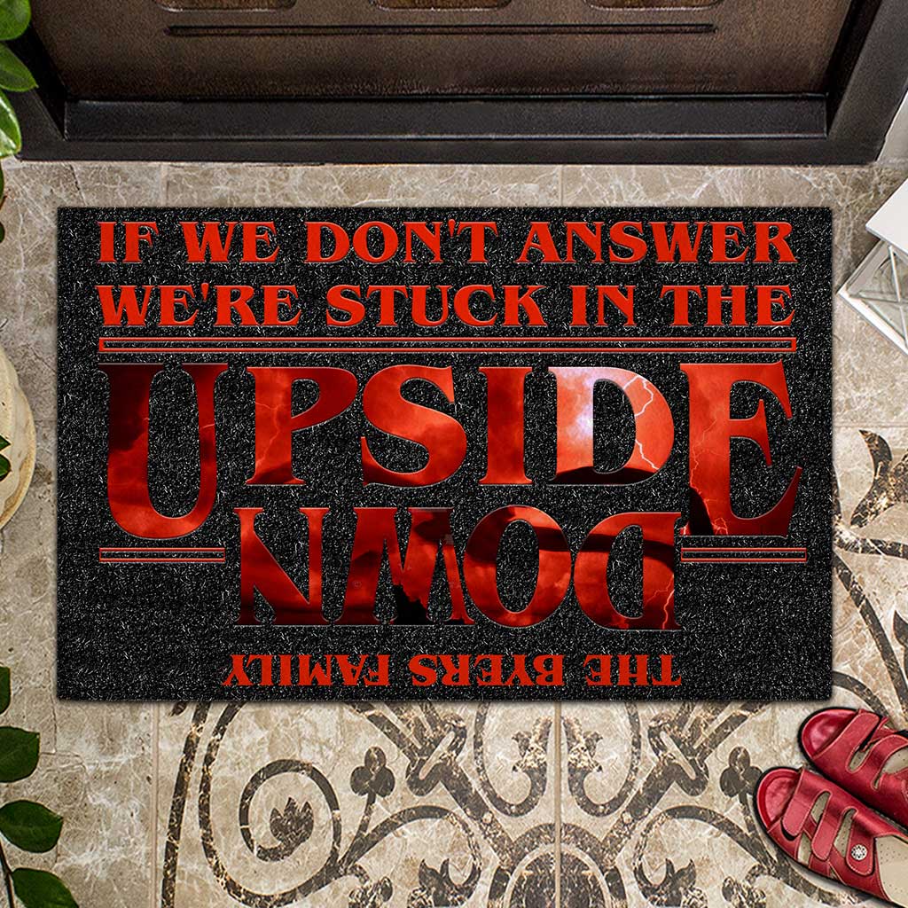 If We Don't Answer - Personalized Stranger Things Doormat