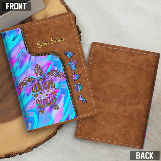 Adventure Awaits - Personalized Turtle Passport Holder