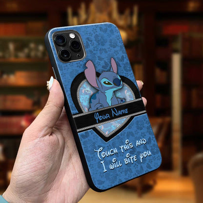 Touch This And I Will Bite You - Personalized Ohana Phone Case