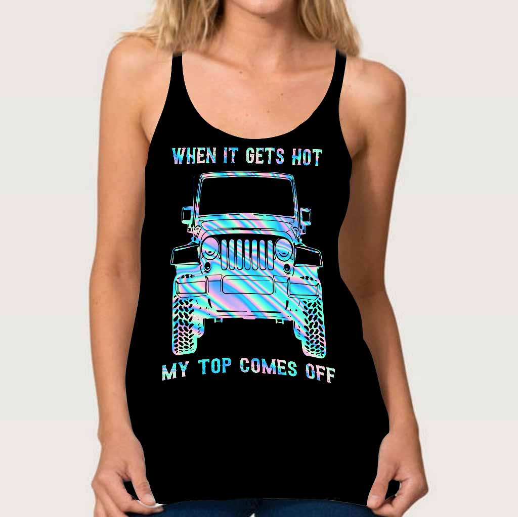 When It Gets Hot  - Car Cross Tank Top