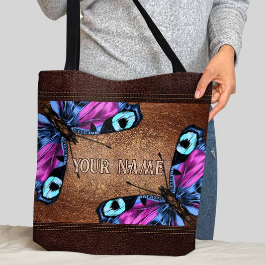 Love Butterfly Personalized  Tote Bag