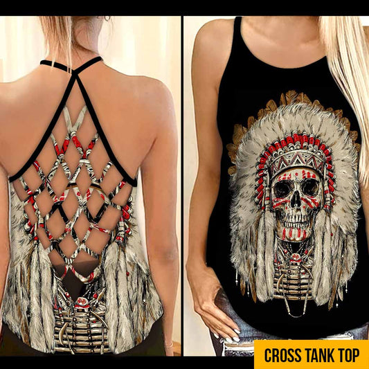 Native Pride - American Indian Cross Tank Top