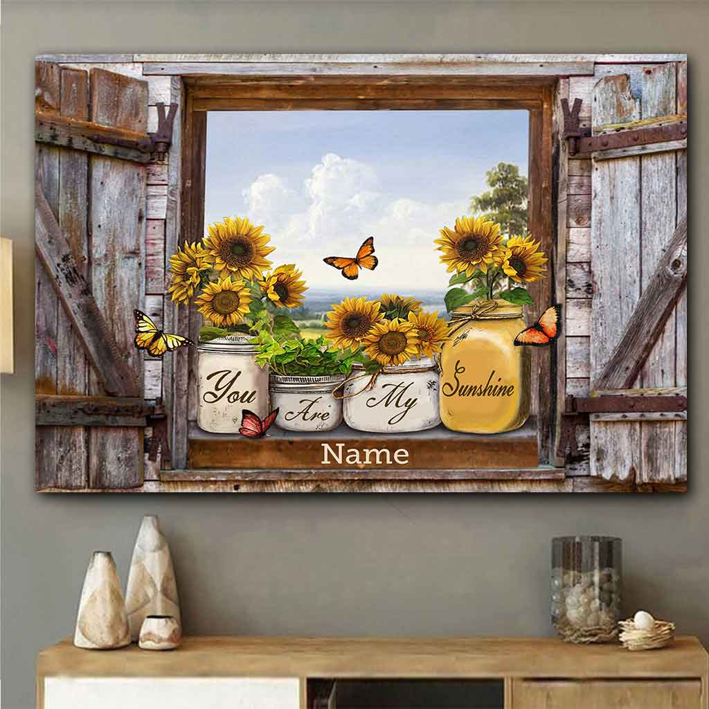 You Are My Sunshine - Sunflower Personalized Poster