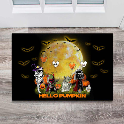 Hello Pumpkin - Halloween The Force Doormat