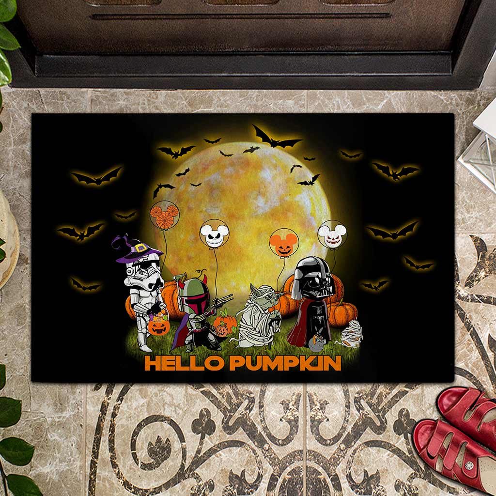 Hello Pumpkin - Halloween The Force Doormat