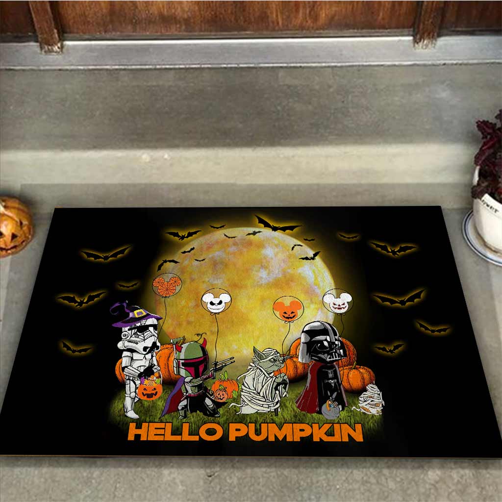 Hello Pumpkin - Halloween The Force Doormat