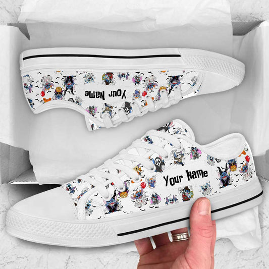 Spooky Vibes - Personalized Halloween Ohana Low Top Shoes