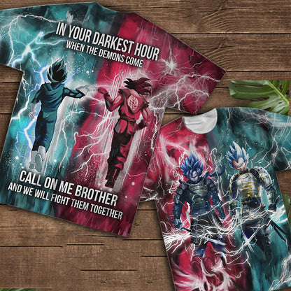 Call On Me Brother Seven Balls All Over Shirts 0523