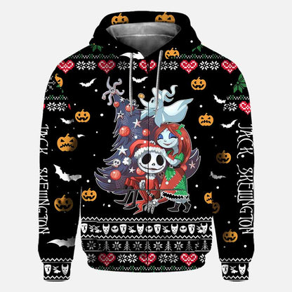 Merry Creepmas - Nightmare All Over T-shirt and Hoodie 1121