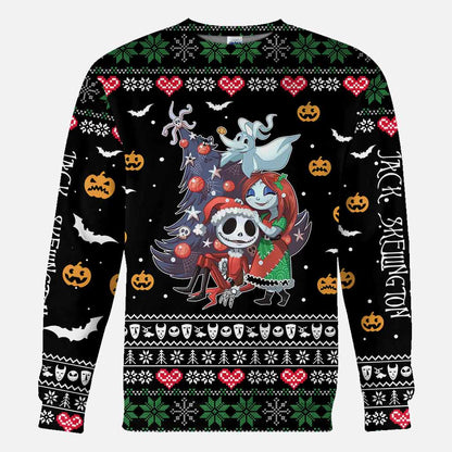 Merry Creepmas - Nightmare All Over T-shirt and Hoodie 1121