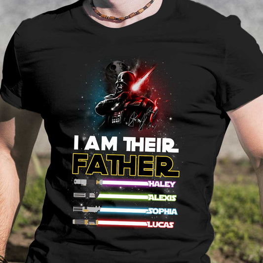 I Am Their Father - Personalized Father's Day The Force T-shirt and Hoodie