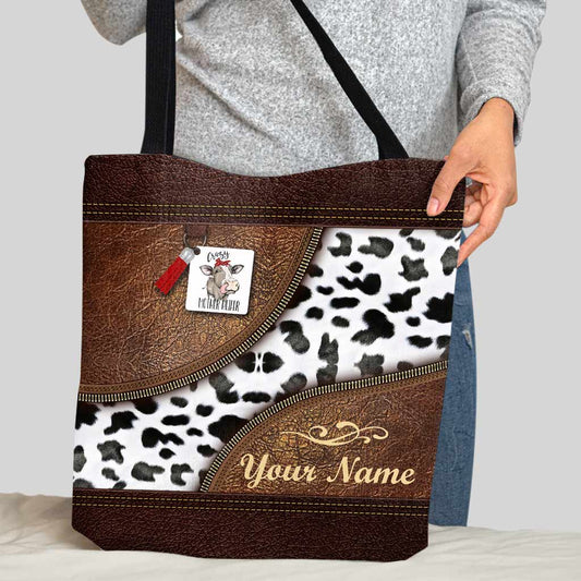 Crazy Mother Heifer - Cow Personalized  Tote Bag