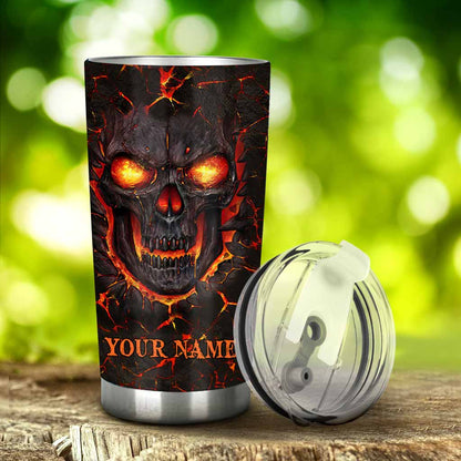 Touch My Coffee - Skull Personalized Tumbler