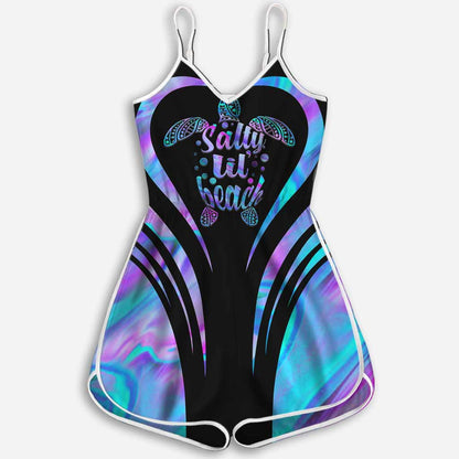 Salty Lil' Beach - Turtle Romper