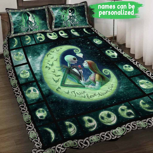 True Love Never Dies - Personalized Nightmare Quilt Set