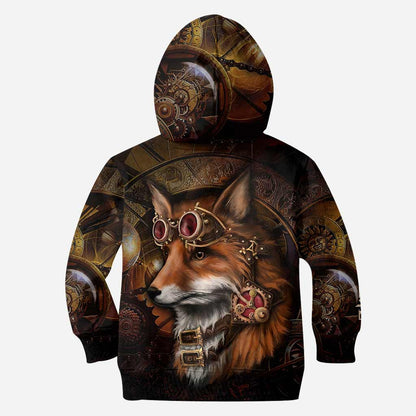 Gear Fox - Personalized Steampunk All Over T-shirt and All Over T-shirt and Hoodie