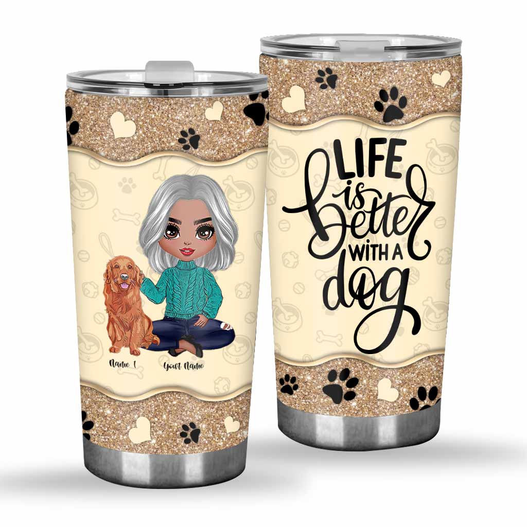 Dog Mom - Personalized Tumbler