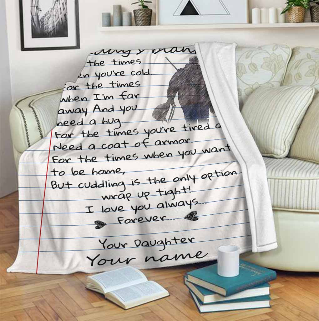 Daddy's - Hunting Personalized Blanket