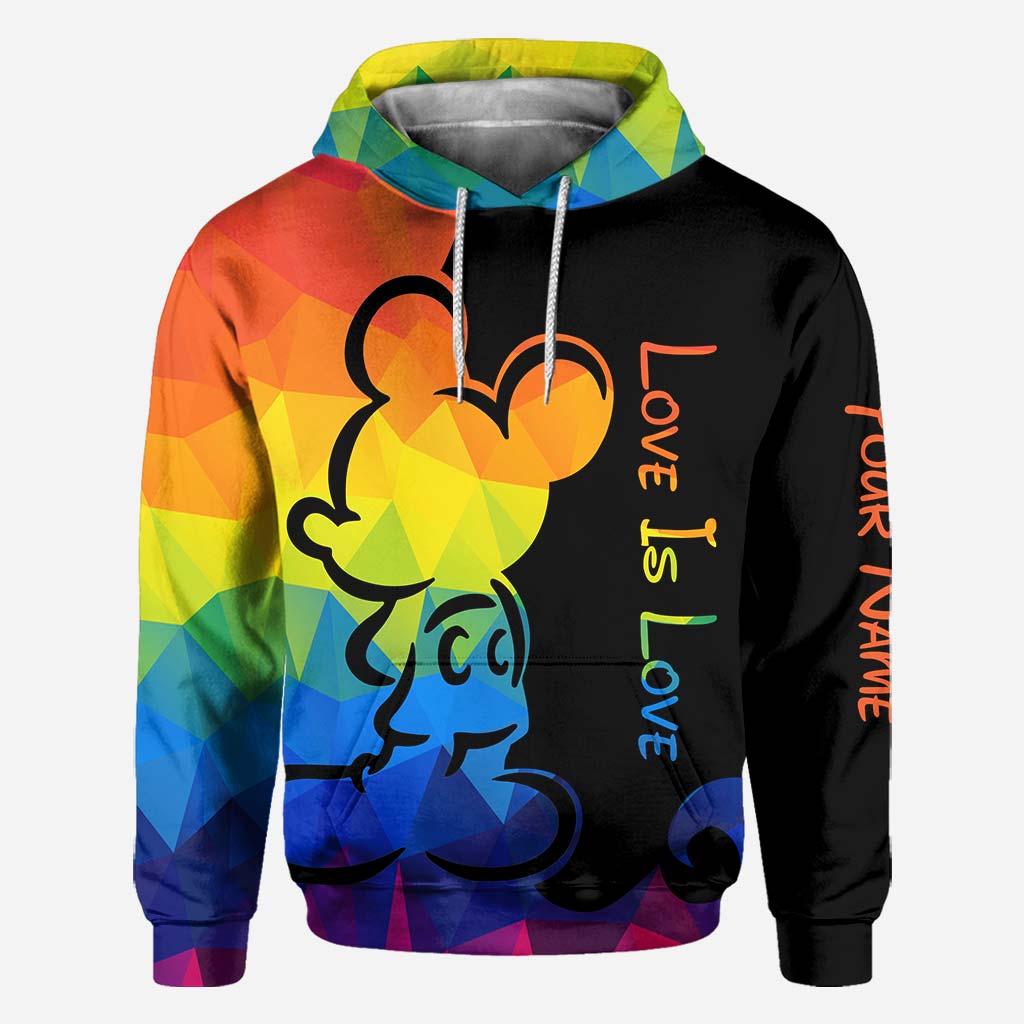 Love Is Love - Personalized LGBT Support All Over T-shirt and Hoodie