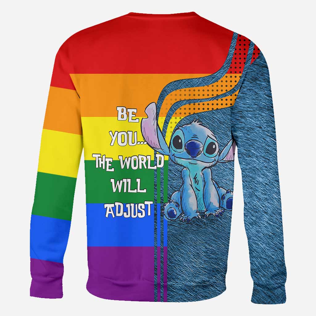 Be You The World Will Adjust - Personalized LGBT Support All Over T-shirt and Hoodie