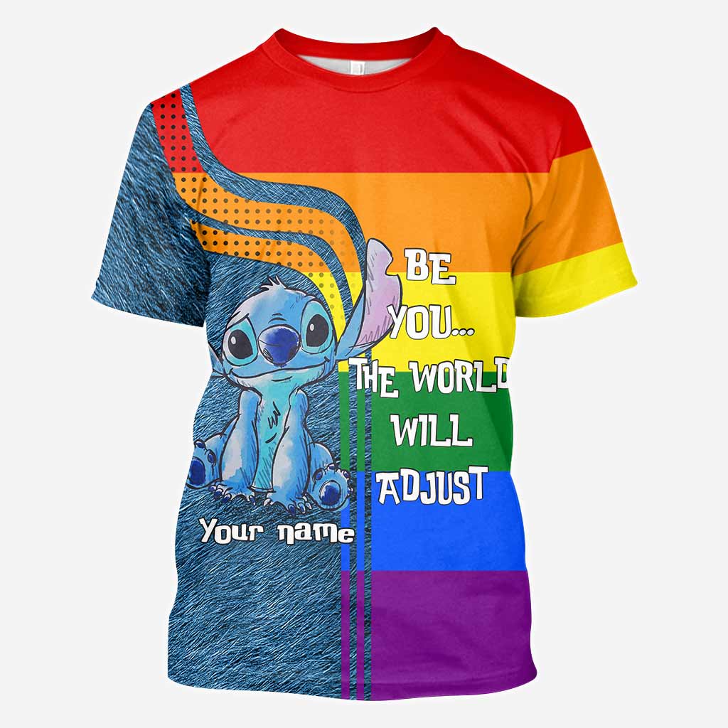 Be You The World Will Adjust - Personalized LGBT Support All Over T-shirt and Hoodie