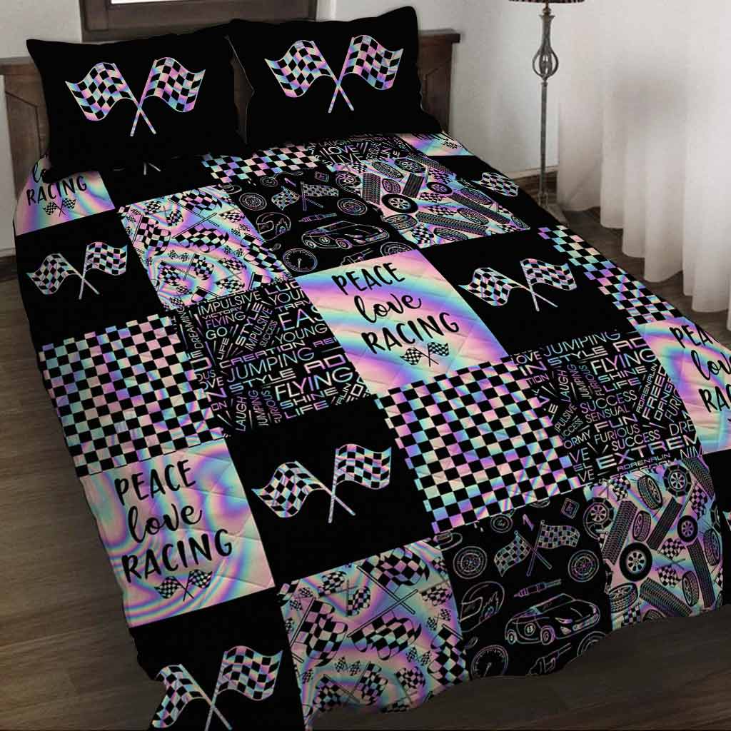 Racing Quilt Bed Set