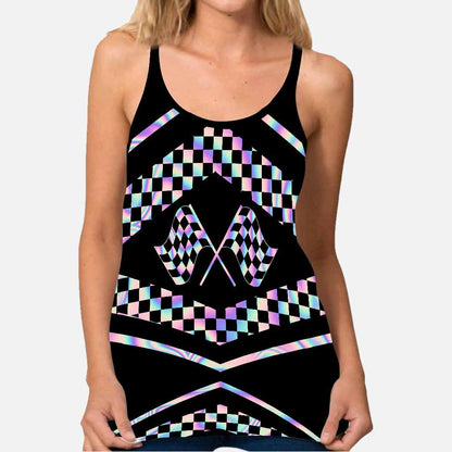 Love Racing Cross Tank Top