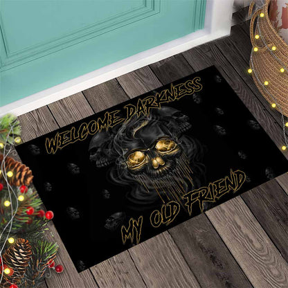 Welcome Darkness - Skull Doormat