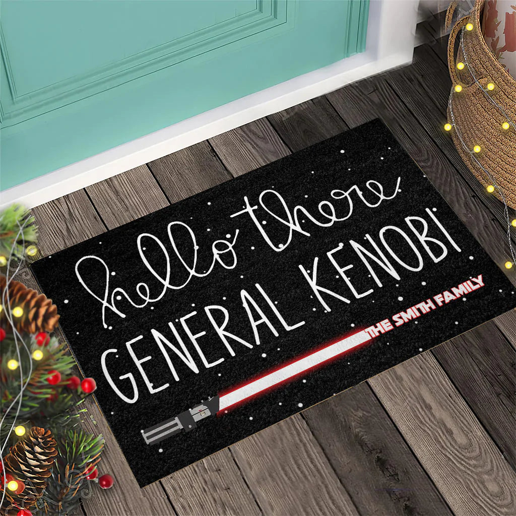 Hello There General - Personalized The Force Doormat